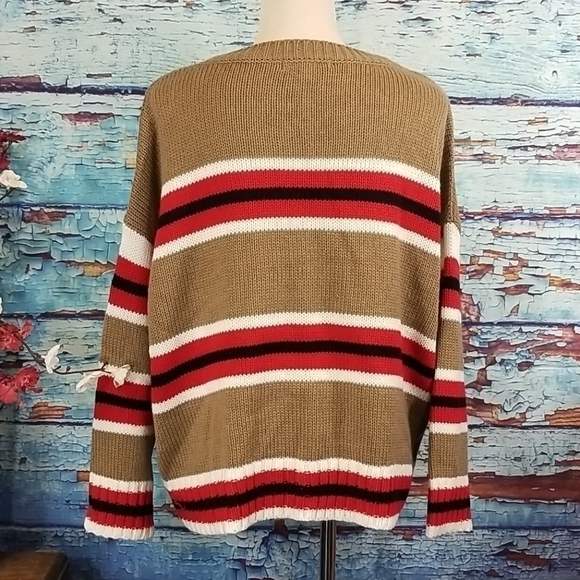 𝅺purple Snow  stripped sweater - Picture 3 of 6